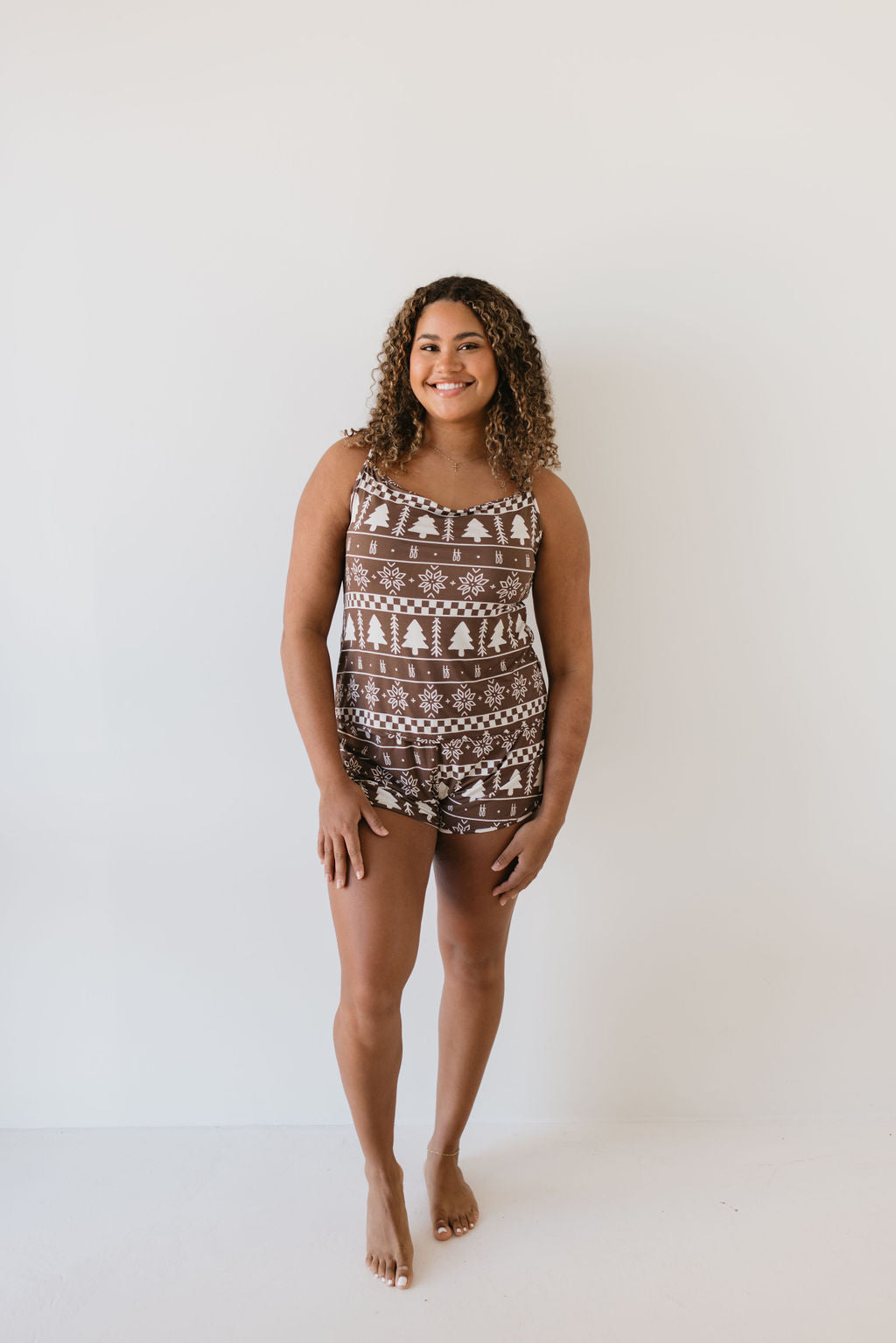 cami women's bamboo set // fair isle