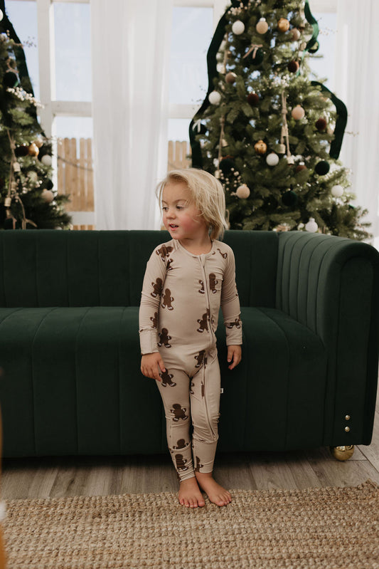 gingerbread bamboo pajamas // ZIPPY