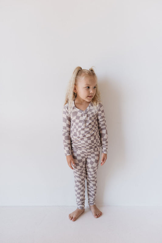 smokey wave bamboo pajamas // LONG-SLEEVE TWO-PIECE SET (comes in extended sizing)