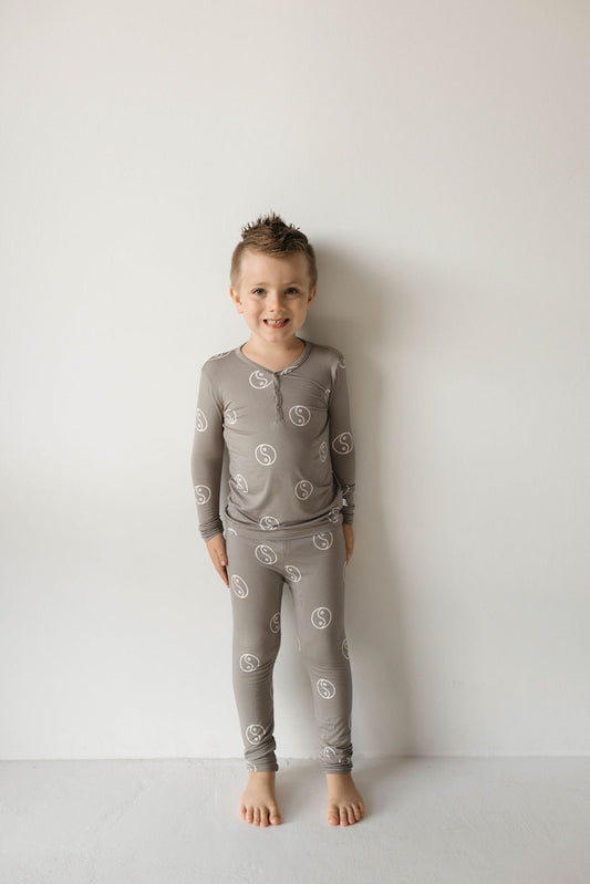 yin yang bamboo pajamas // LONG-SLEEVE TWO-PIECE SET (comes in extended sizing)