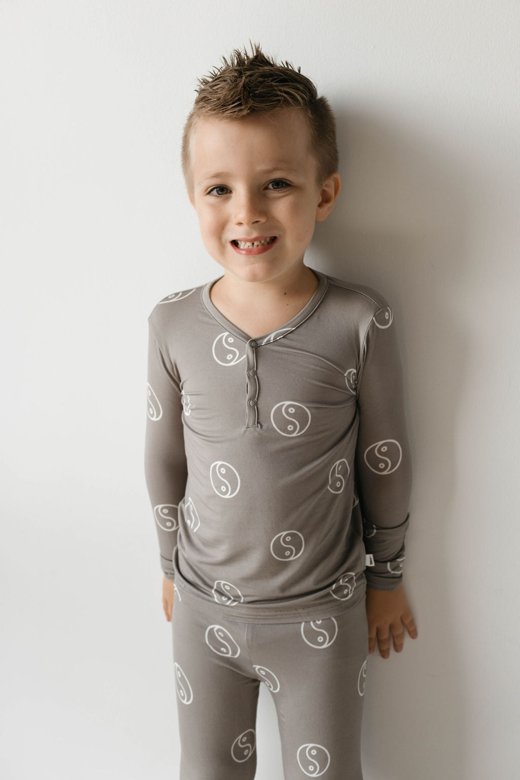 yin yang bamboo pajamas // LONG-SLEEVE TWO-PIECE SET (comes in extended sizing)