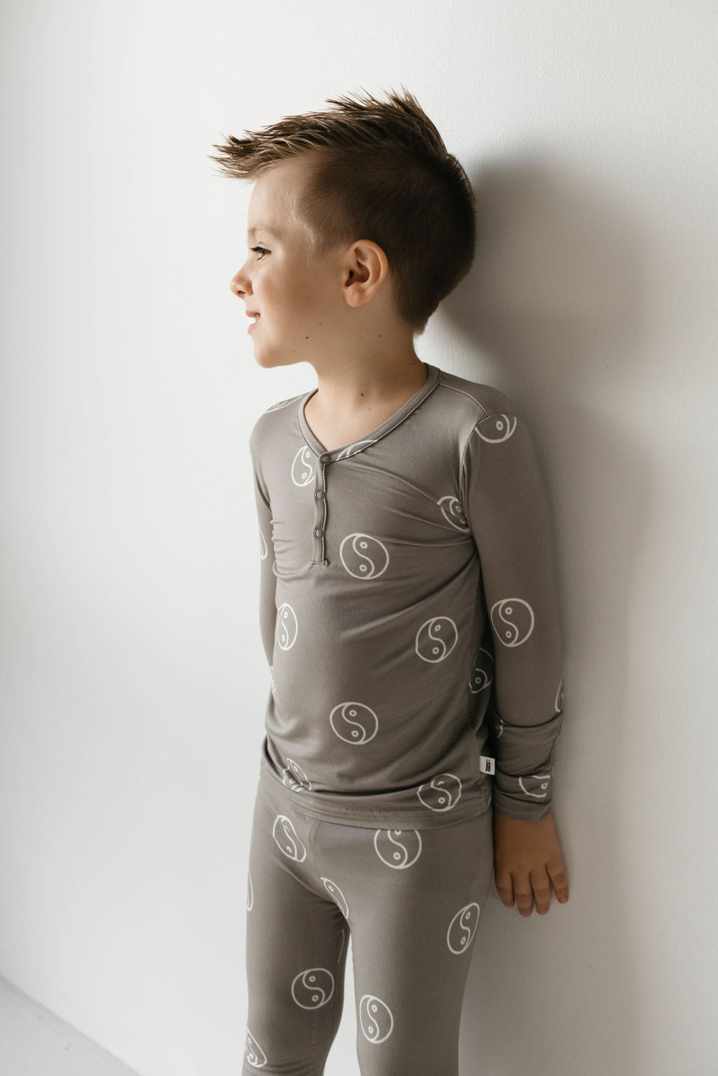 yin yang bamboo pajamas // LONG-SLEEVE TWO-PIECE SET (comes in extended sizing)