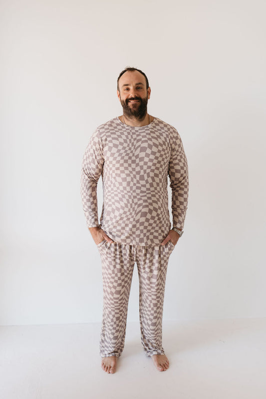 men's bamboo pajamas // smokey wave