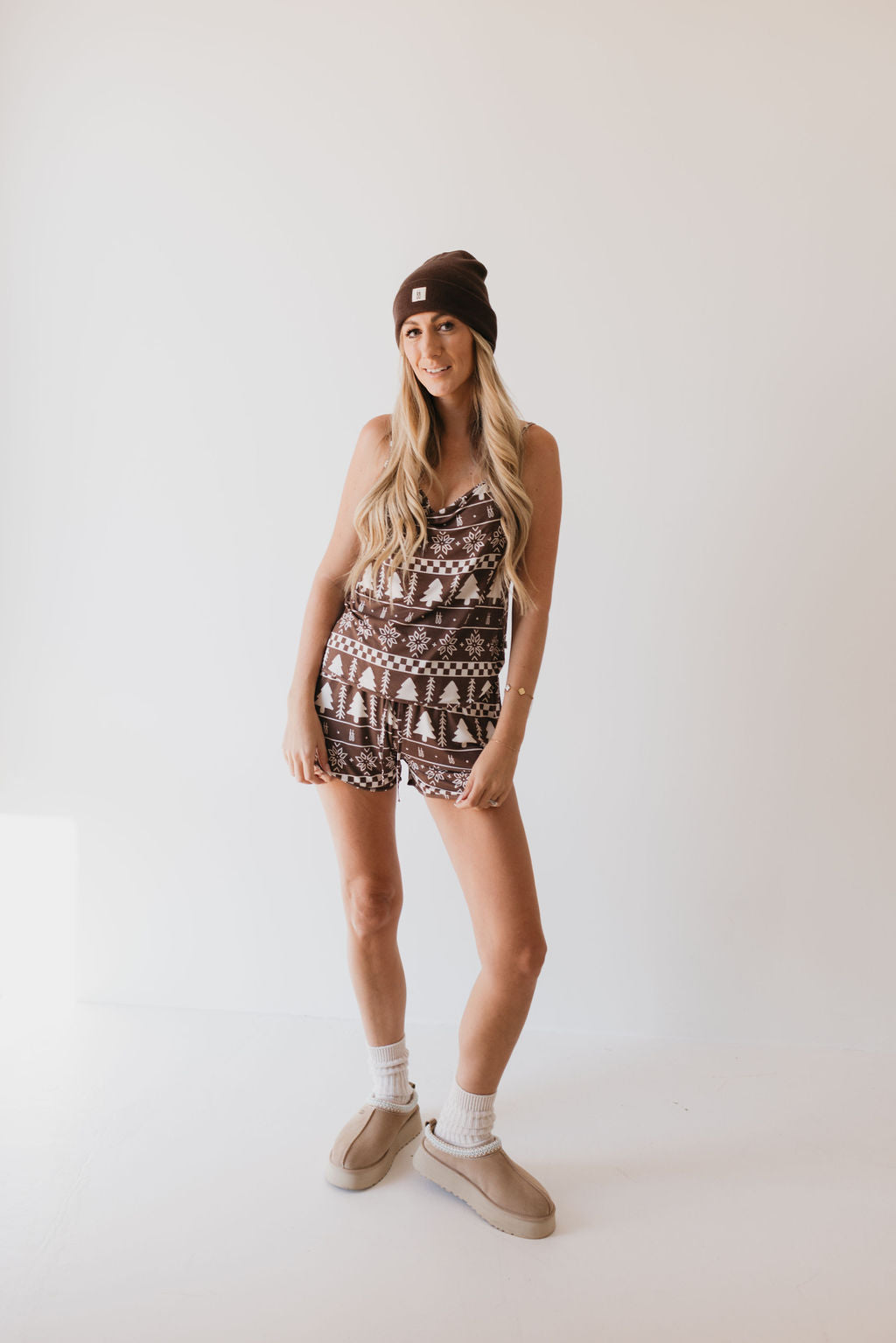 cami women's bamboo set // fair isle