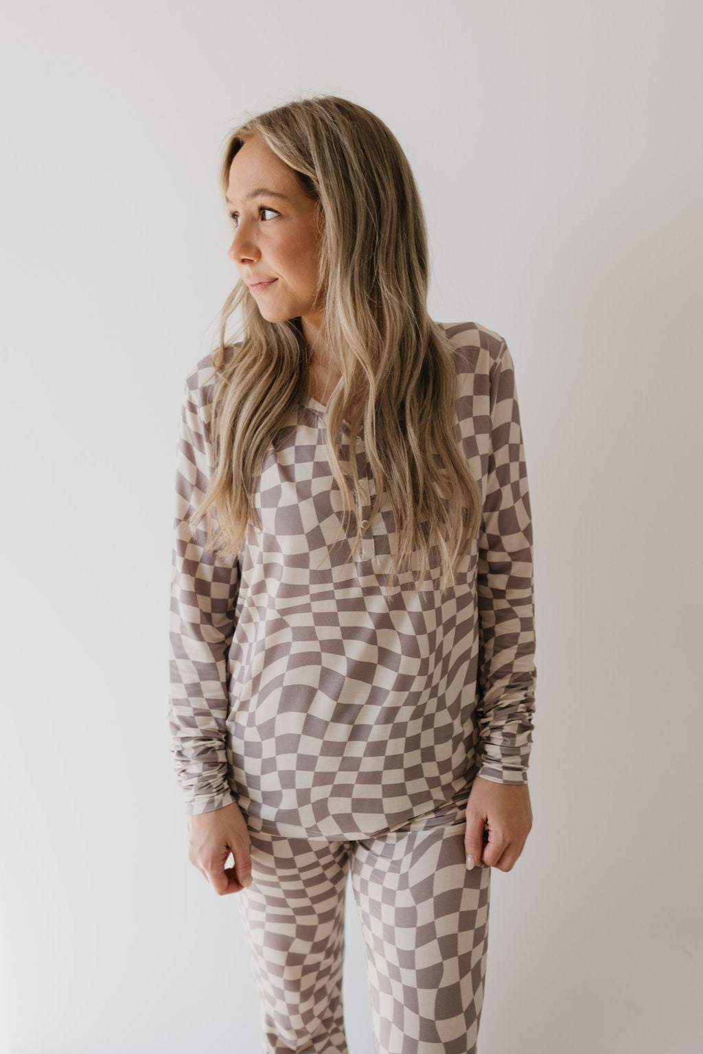 women's bamboo pajamas // smokey wave