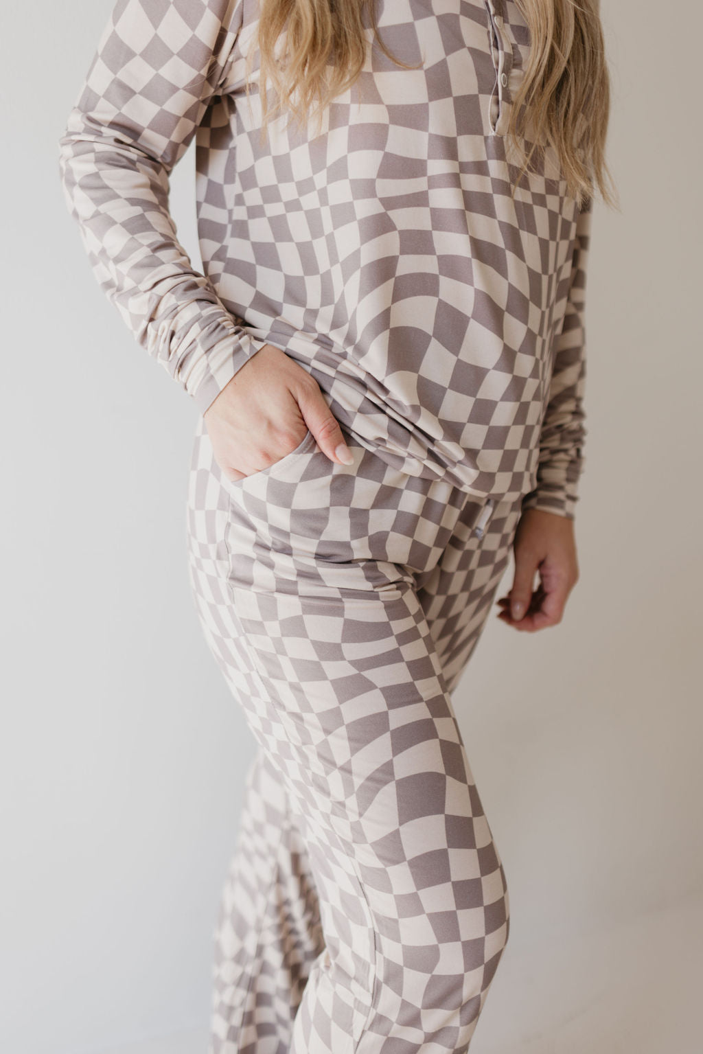 women's bamboo pajamas // smokey wave