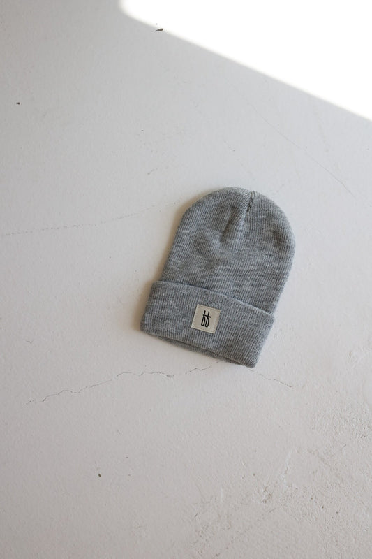 baby/children's knit beanie // grey