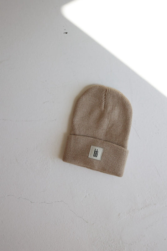 baby/children's knit beanie // taupe