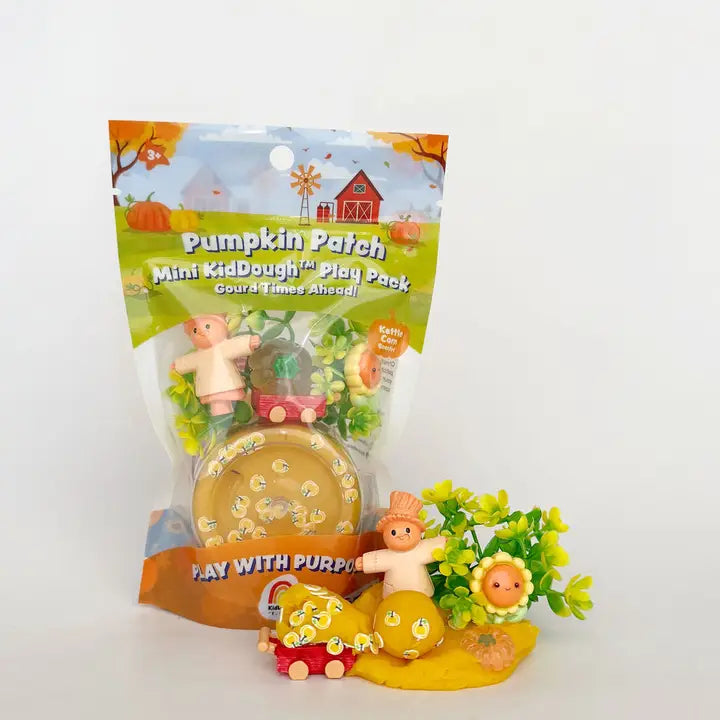 pumpkin patch mini sensory dough play pack