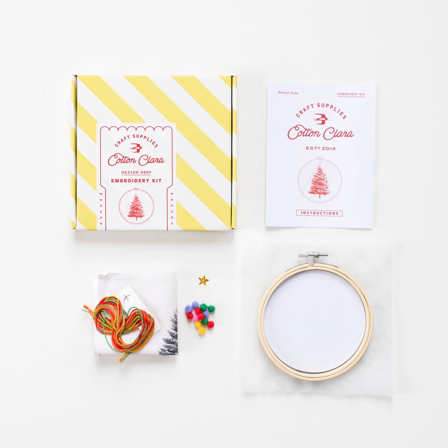 embroidery kit // christmas tree