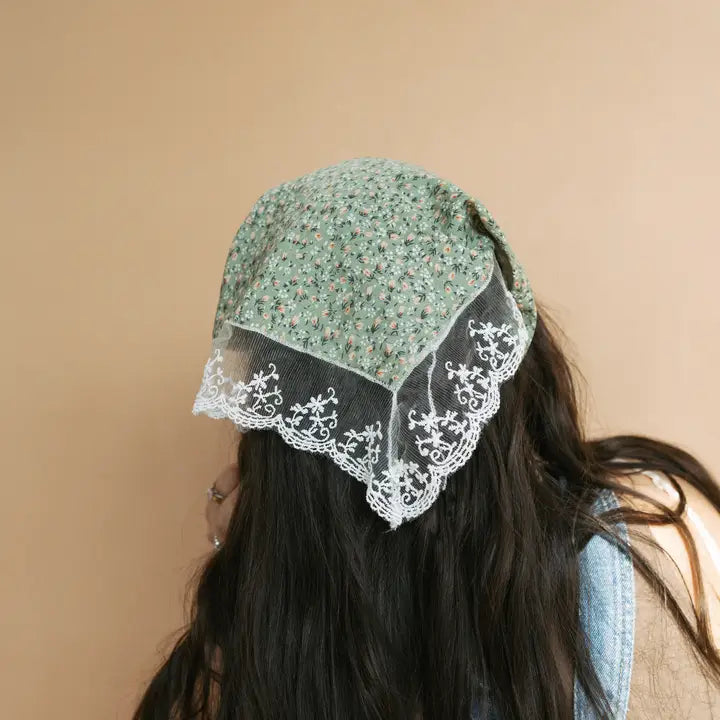 bandana scarf // little bit of lace (3 colors!)