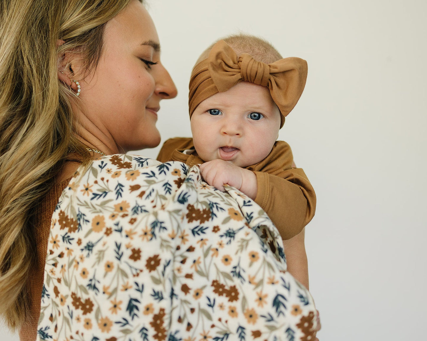 muslin burp cloth // multicolor floral