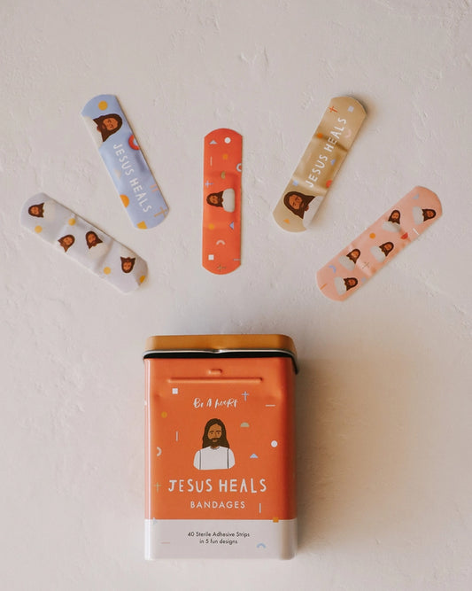 Jesus heals bandages // original