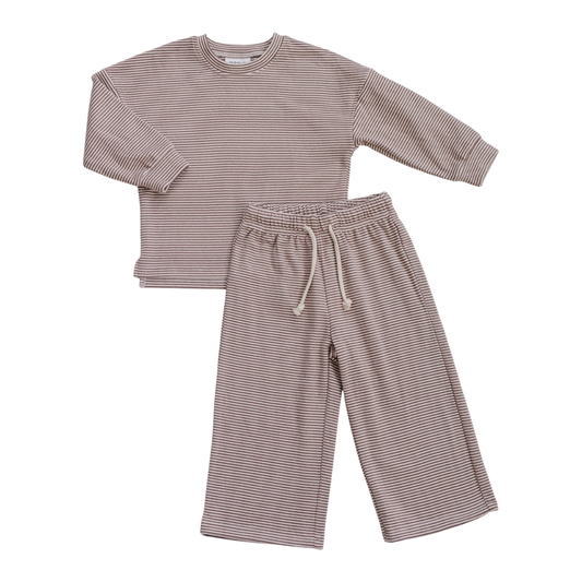 striped loungewear set