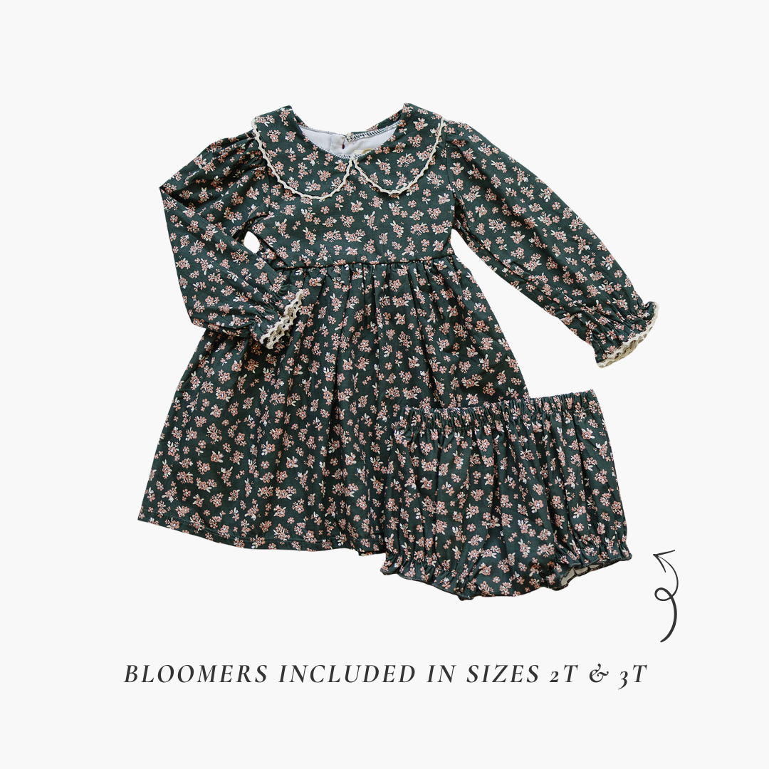 olive bloom dress