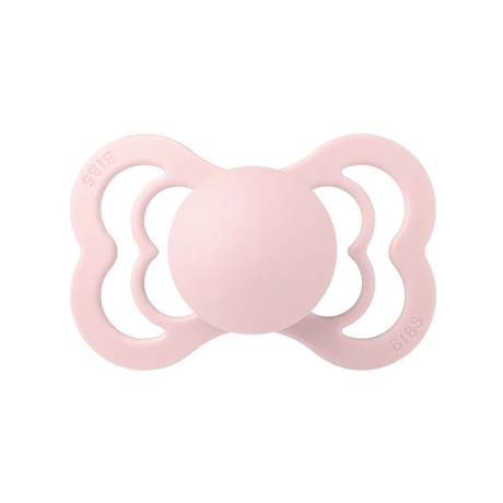 BIBS supreme pacifier // symmetrical silicone nipple // blossom
