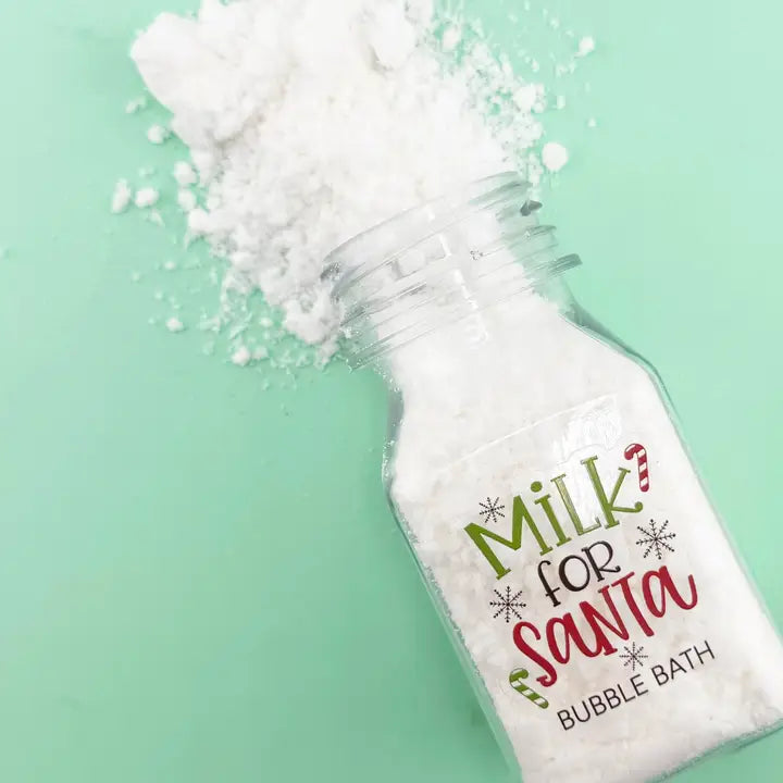 milk and cookies for santa bath bomb / bubble bath gift box