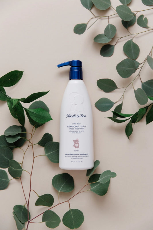 newborn 2-in-1 hair and body wash // noodle and boo