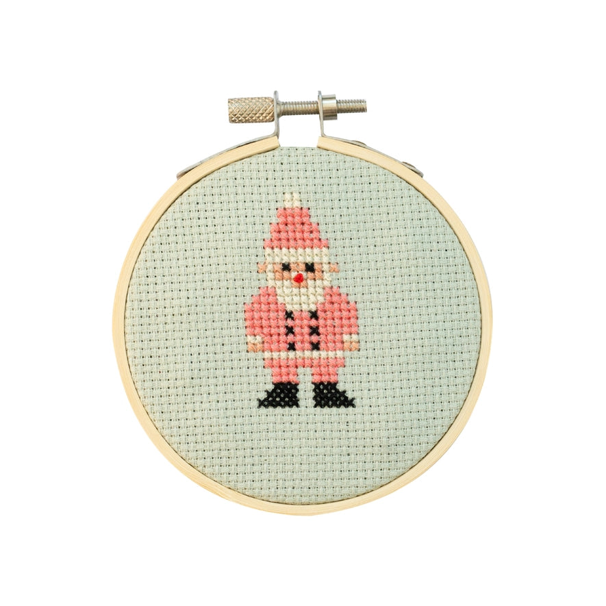 cross stitch kit // santa
