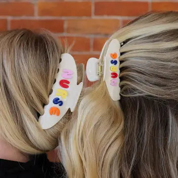 NURSE claw clip // rainbow // TWO SIZE OPTIONS!!!