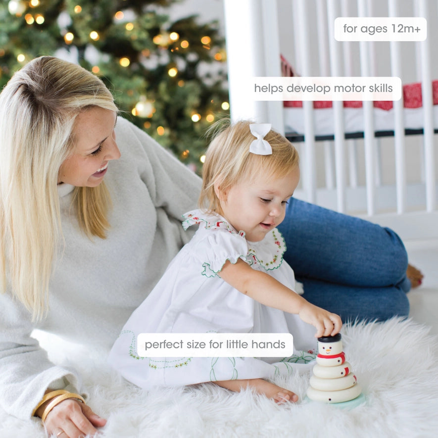 snowman stacking toy