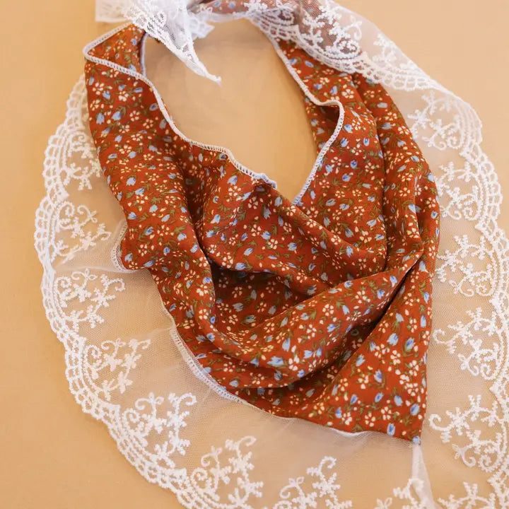 bandana scarf // little bit of lace (3 colors!)