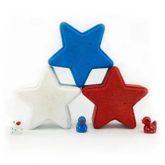 patriotic star prize bath bomb