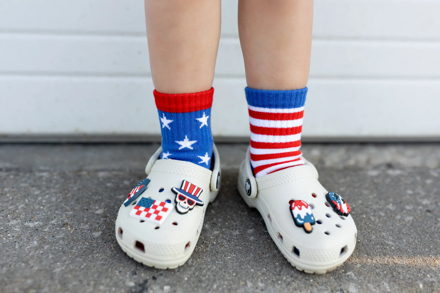 stars + stripes socks