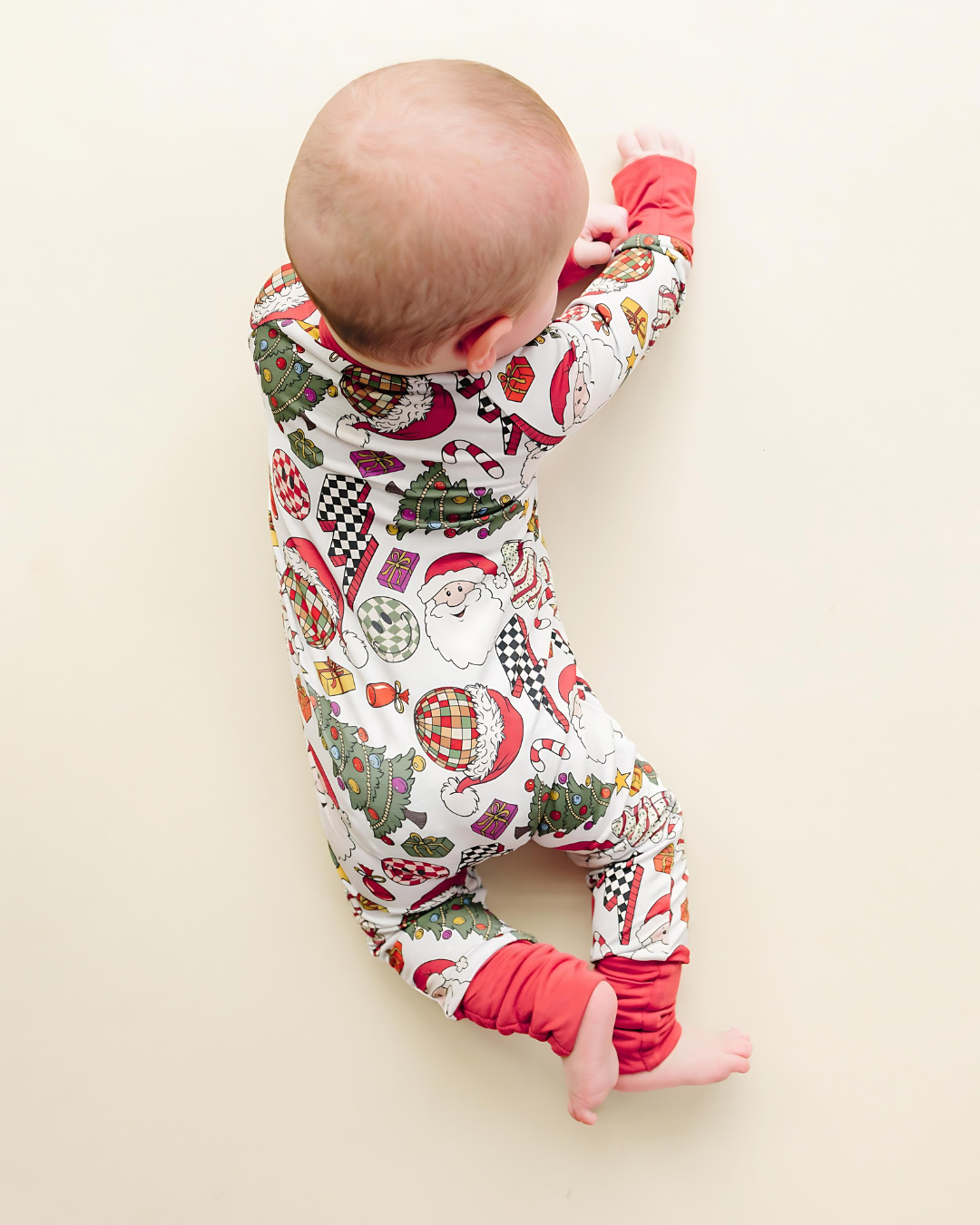 retro christmas bamboo pajamas // ZIPPY