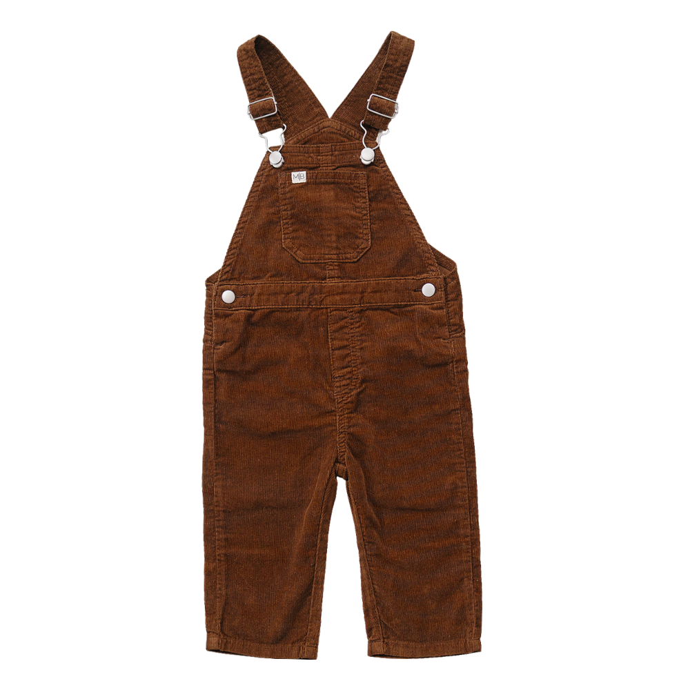 brown corduroy overalls