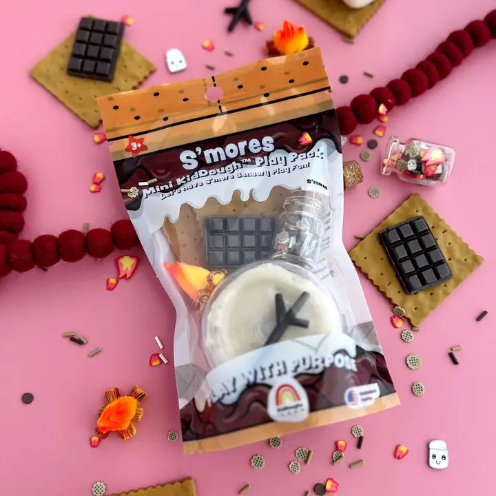 s'mores mini sensory dough play pack