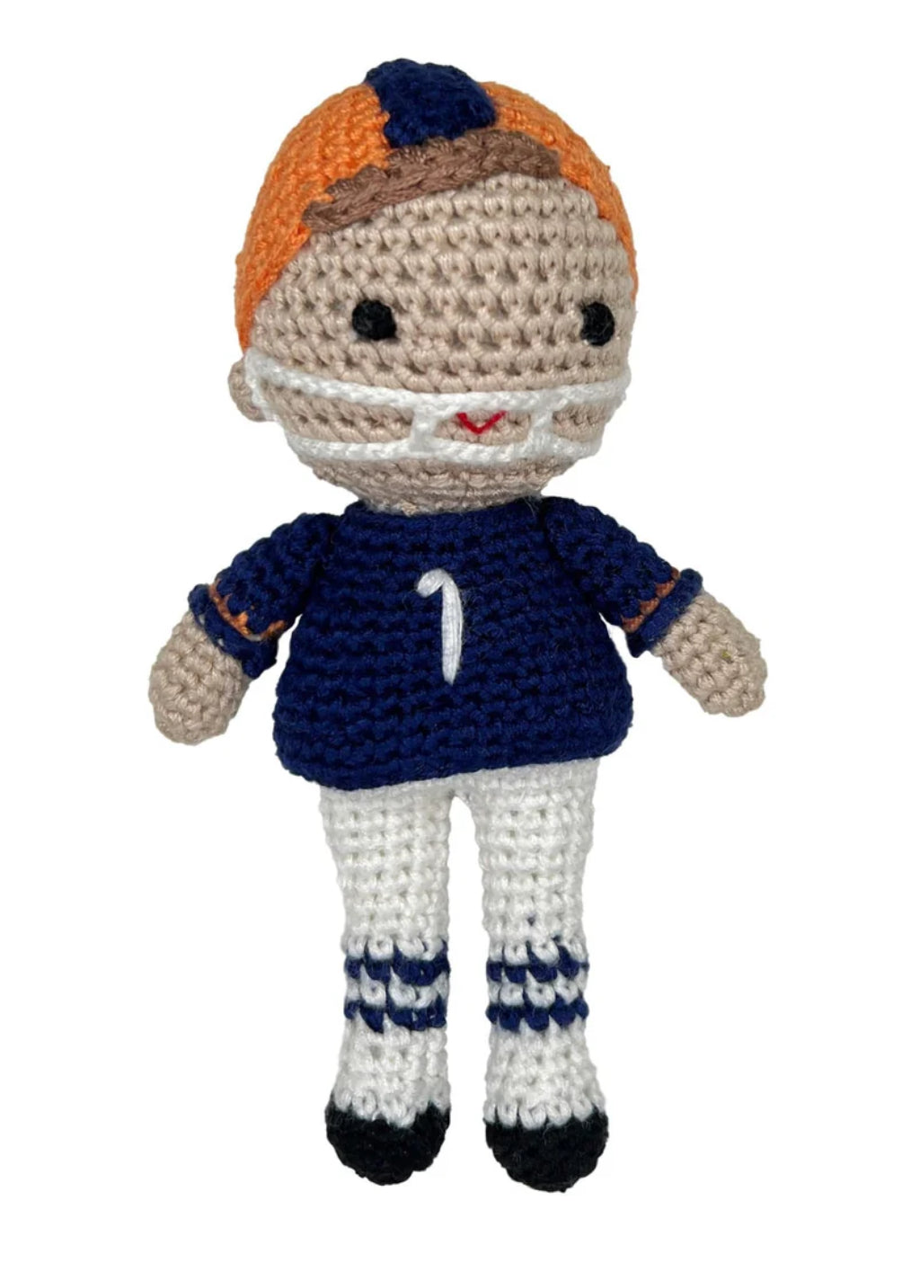 FOOTBALL PLAYER dolls/rattles