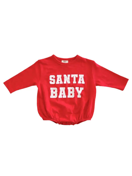 santa baby // organic long-sleeve t-shirt bubble