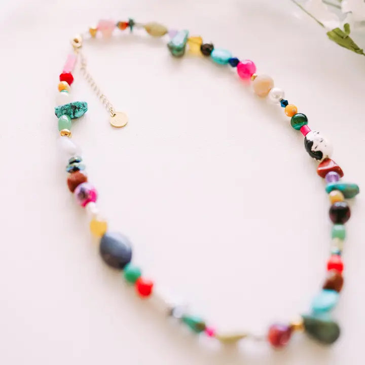 stevie colorful beaded necklace // BELJOY