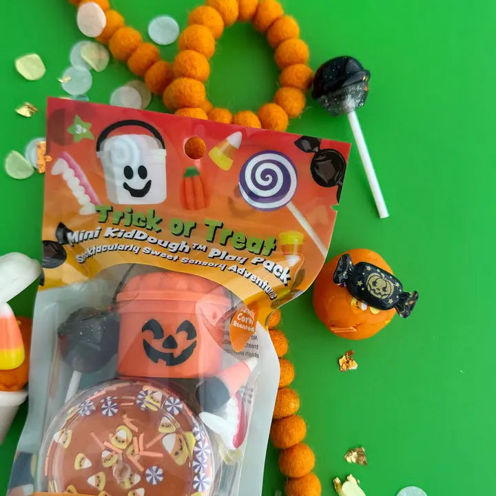 trick or treat mini sensory dough play pack