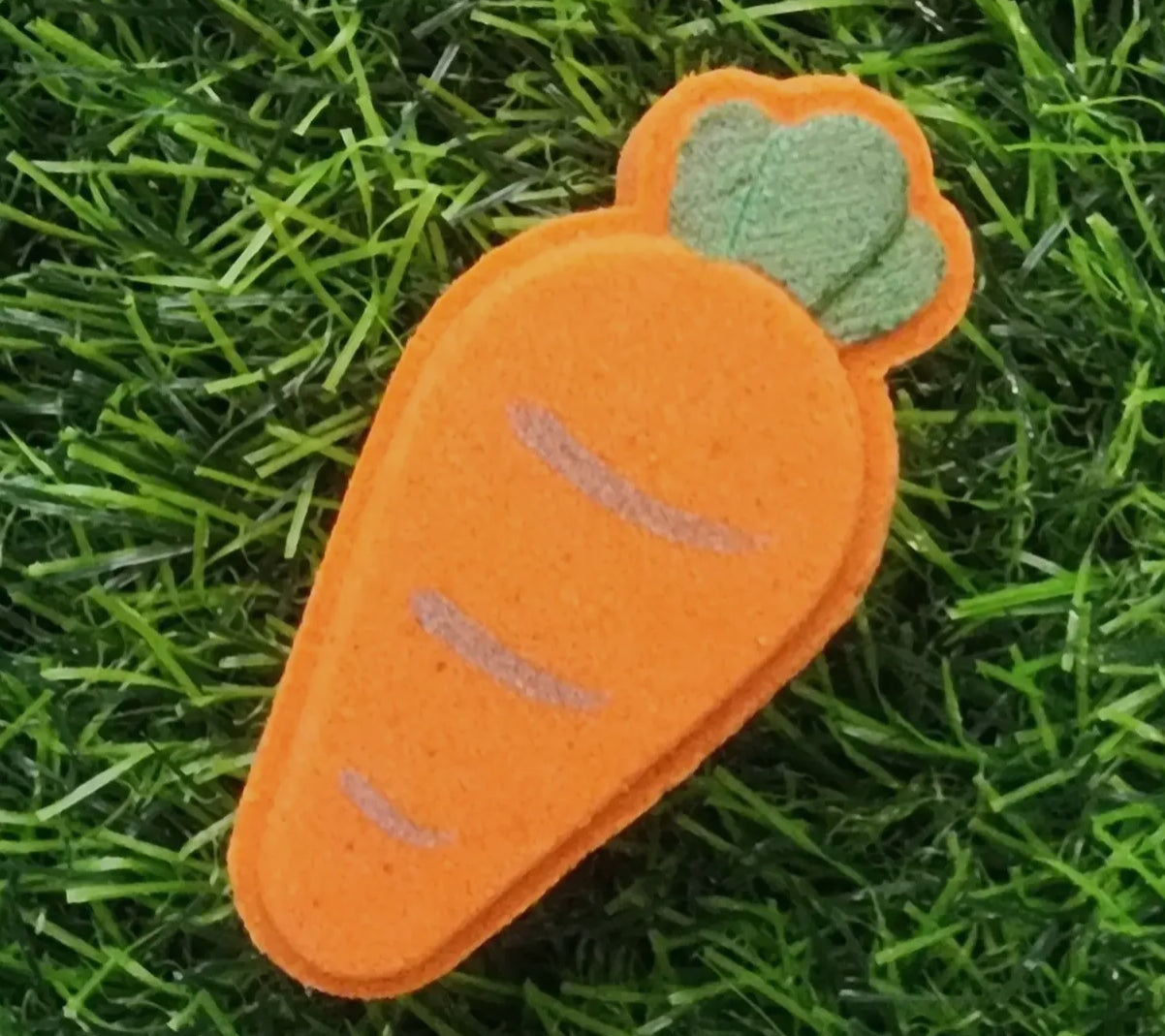 mini carrot bath bomb