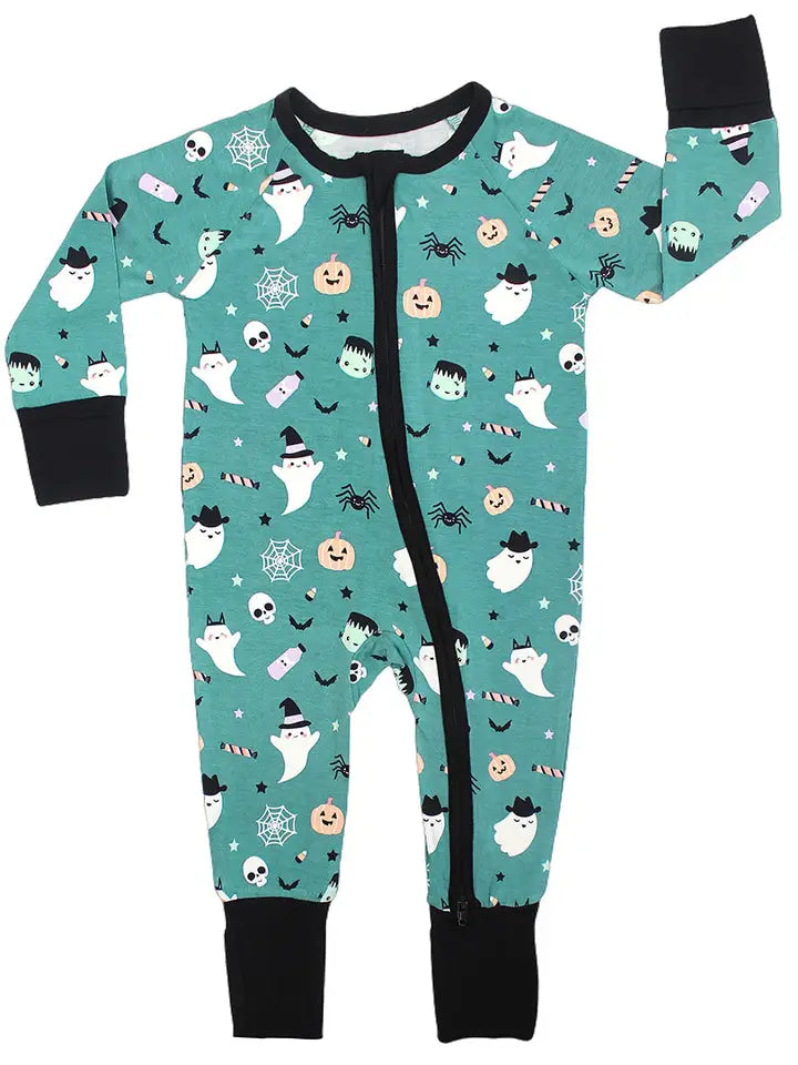 GLOW IN THE DARK boo crew bamboo pajamas // ZIPPY or LONG-SLEEVE TWO-PIECE