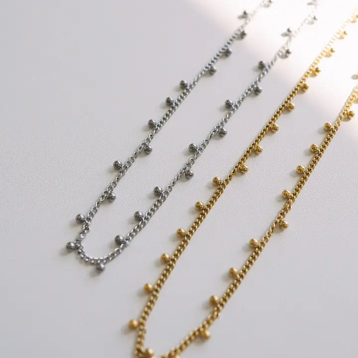 gold francis dainty necklace // BELJOY