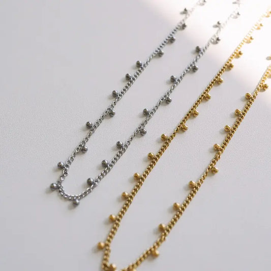 gold francis dainty necklace // BELJOY
