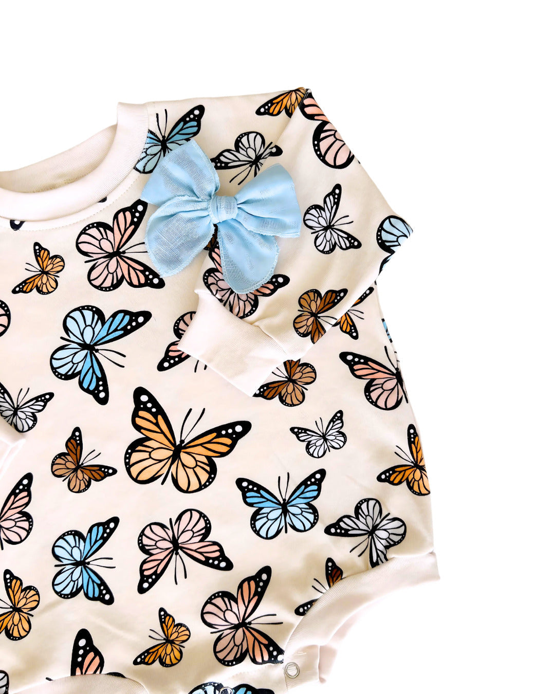 bubble romper // butterflies