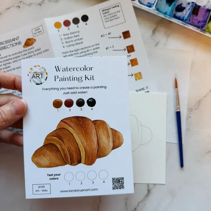 watercolor kit // croissant