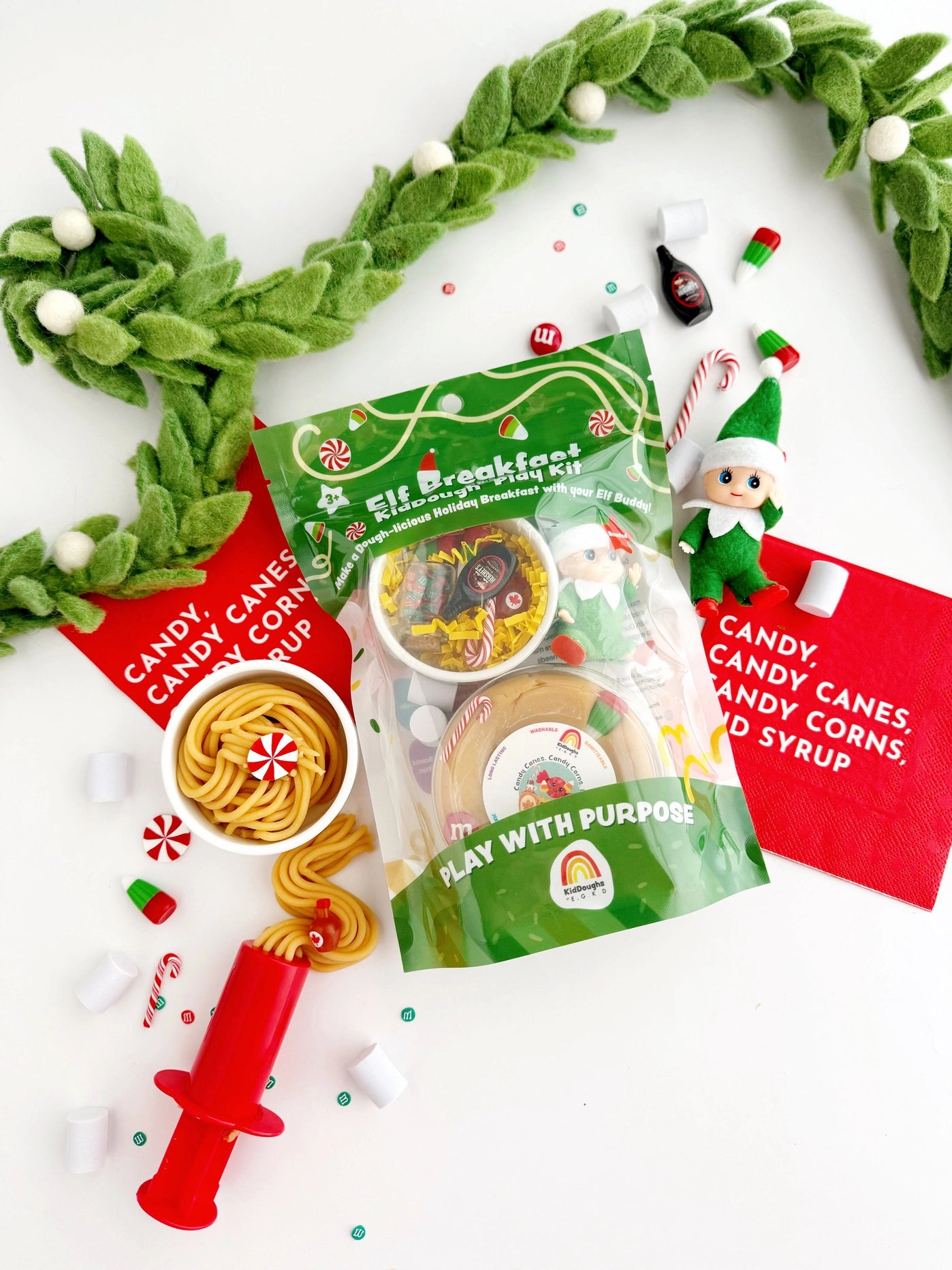 elf breakfast kid-dough play kit