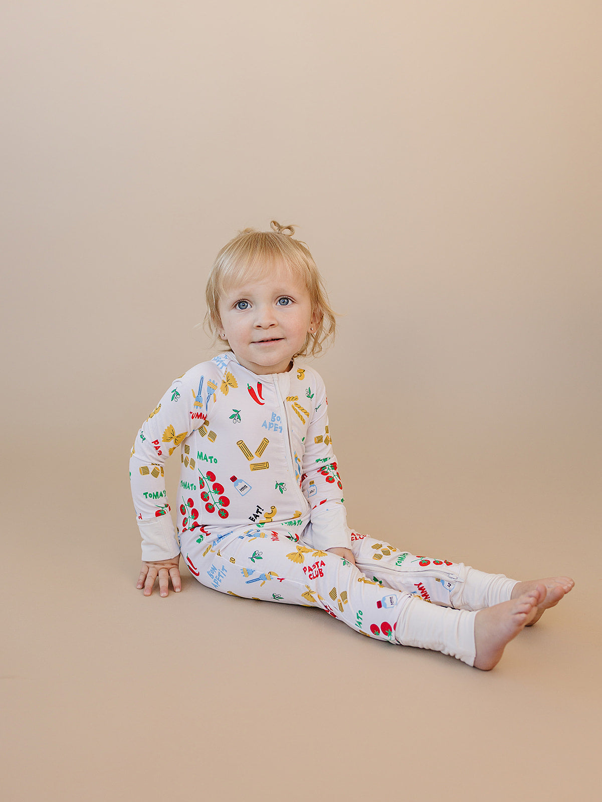 pasta club bamboo pajamas // ZIPPY