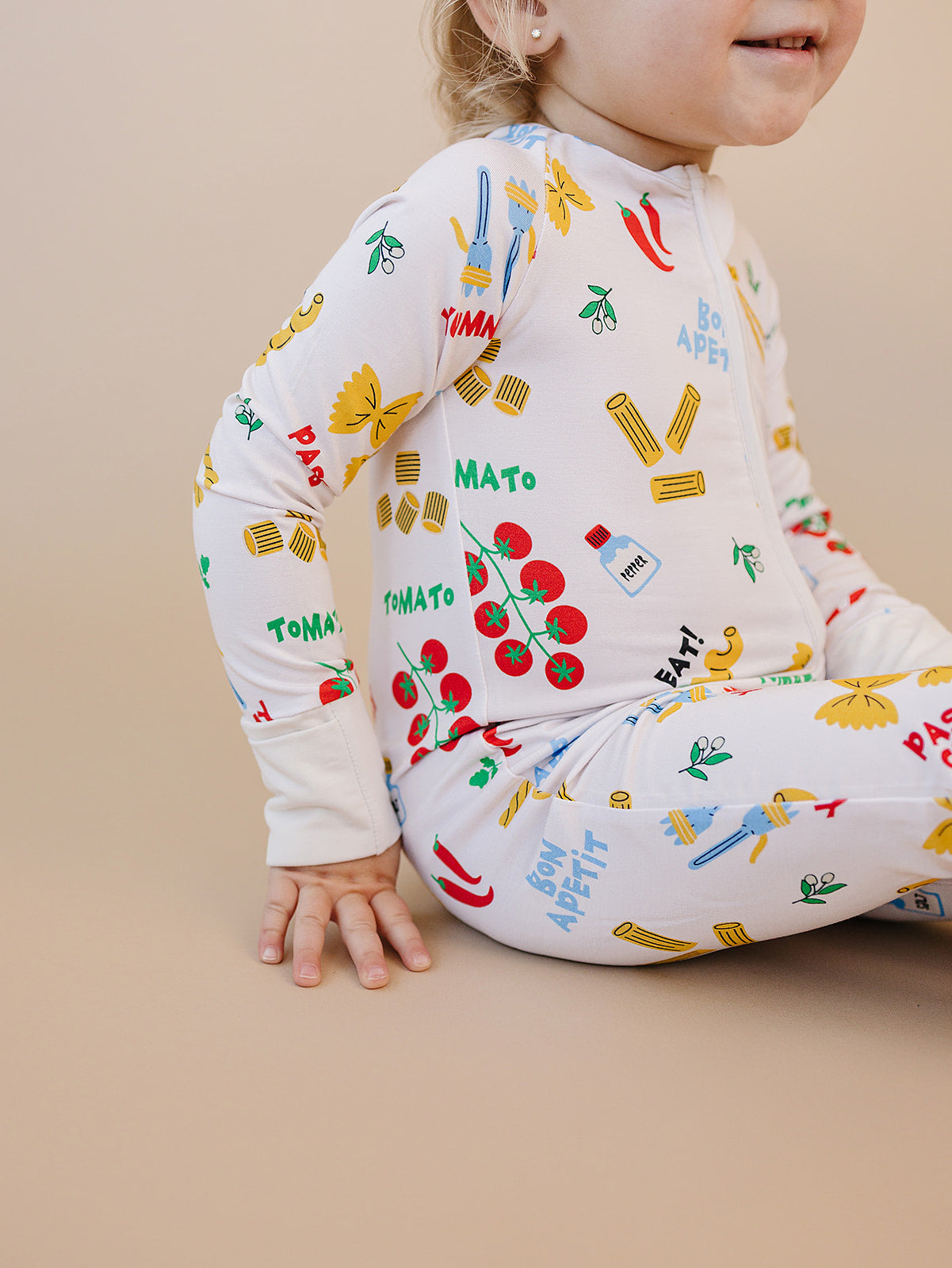pasta club bamboo pajamas // ZIPPY