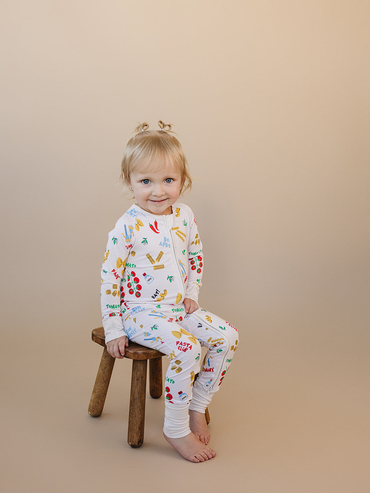 pasta club bamboo pajamas // ZIPPY