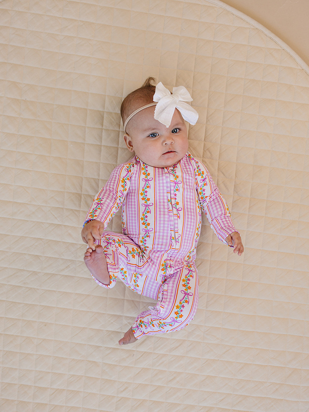 gingham vines bamboo pajamas // ZIPPY