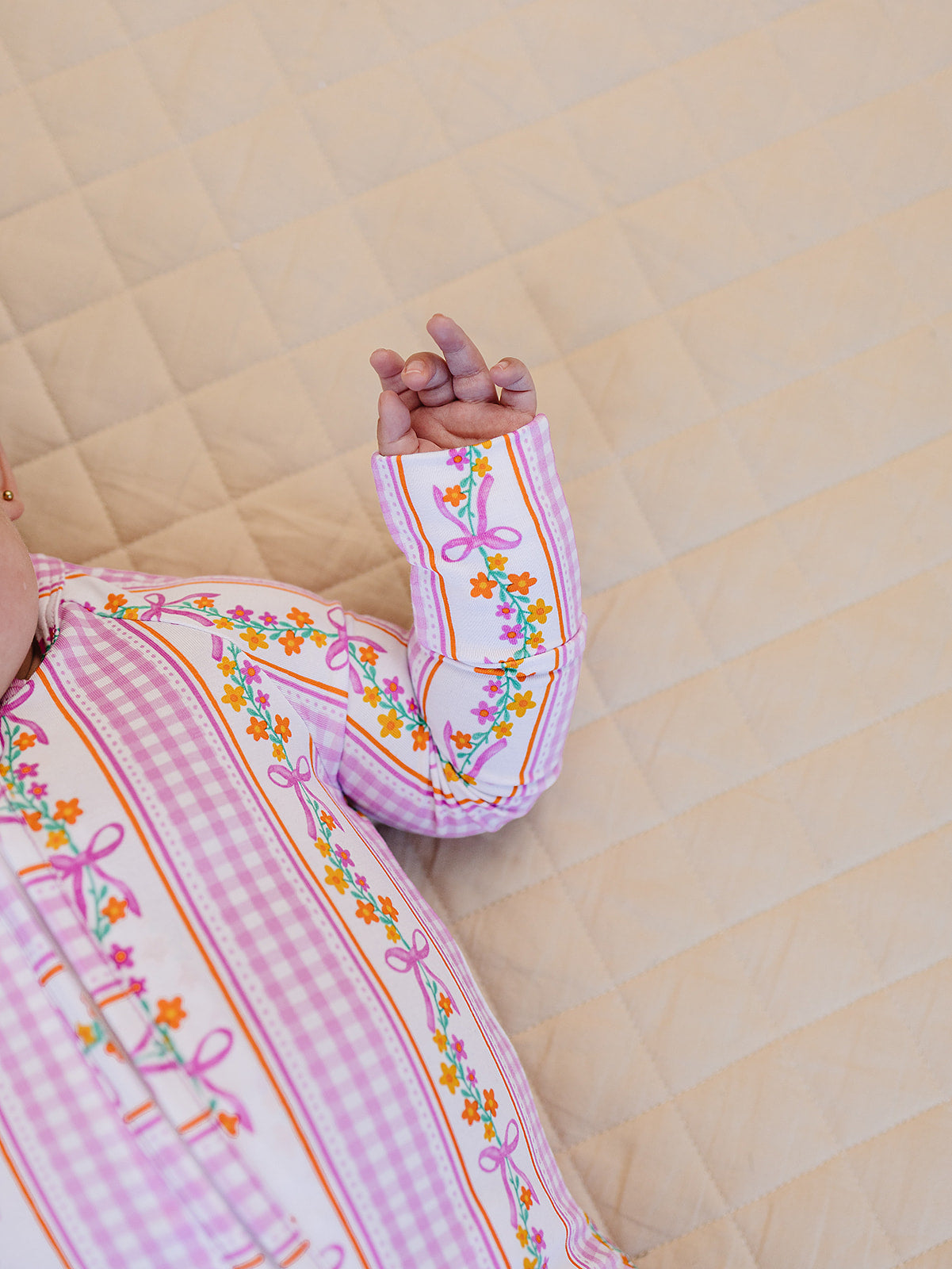 gingham vines bamboo pajamas // ZIPPY