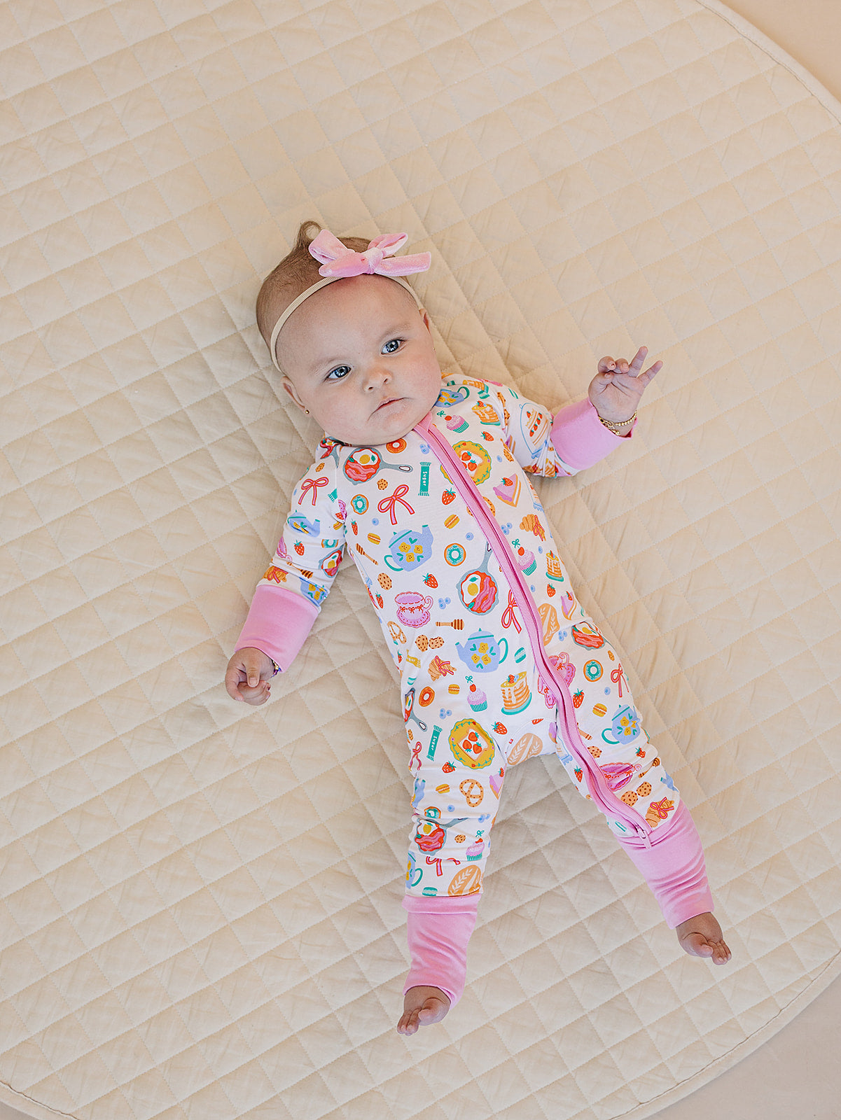 breakfast whimsy bamboo pajamas // ZIPPY