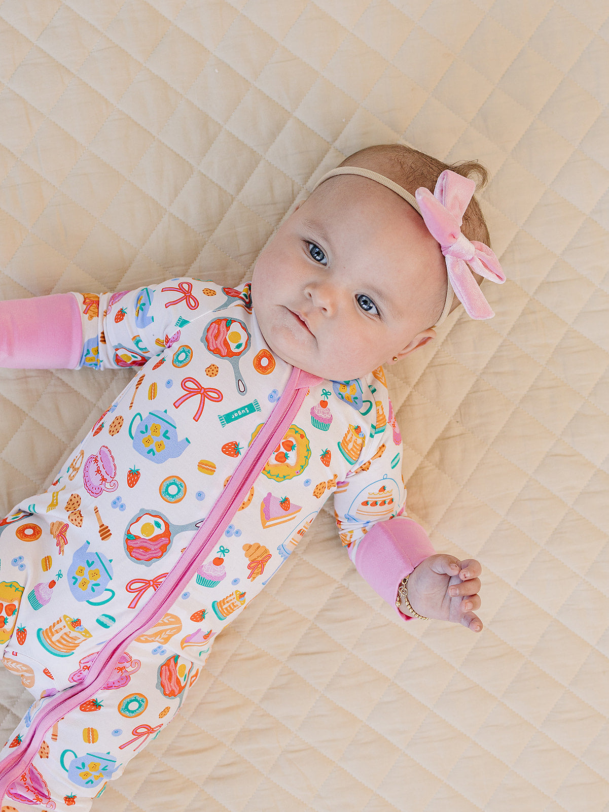 breakfast whimsy bamboo pajamas // ZIPPY