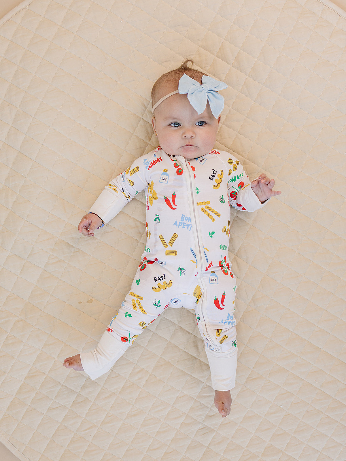 pasta club bamboo pajamas // ZIPPY